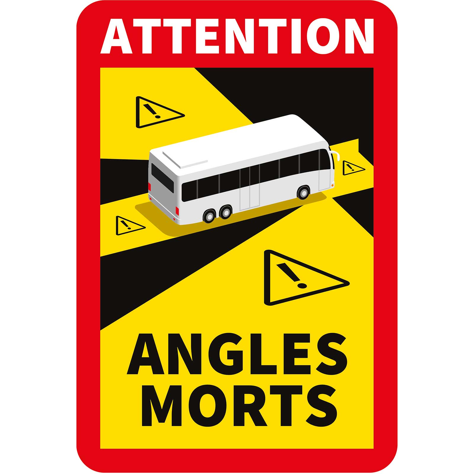 Stickers angles morts pour autocars