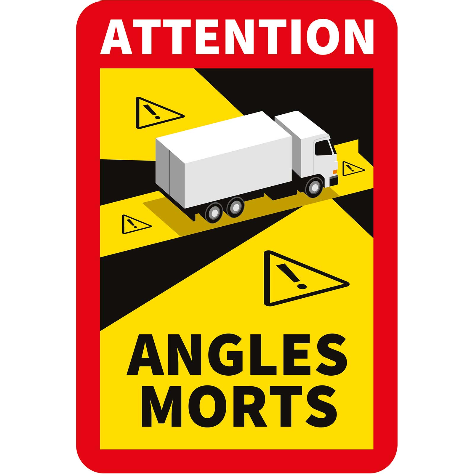 Stickers angles morts pour camion